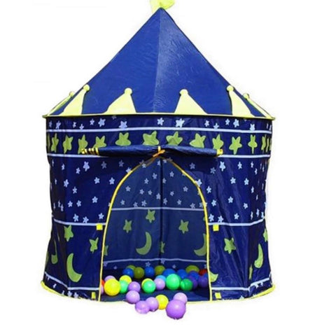 Image of Childrens Kids Pop Up Castle Playhouse Gazebo Girls Princess Boys Wizard Play Tent