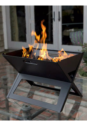 Stylish Portable Patio Heater Table Top Fire Pit Easy To Carry For Park Garden