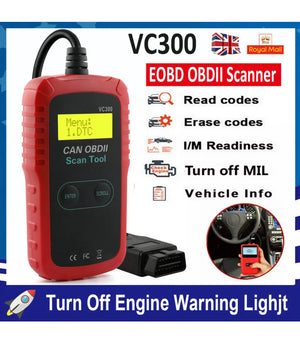 OBD2 Scanner Code Reader Car Engine Diagnostic Tool Turn Off Engine Light