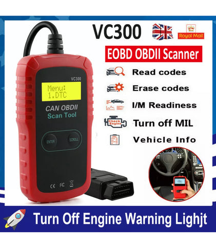 Image of OBD2 Scanner Code Reader Car Engine Diagnostic Tool Turn Off Engine Light
