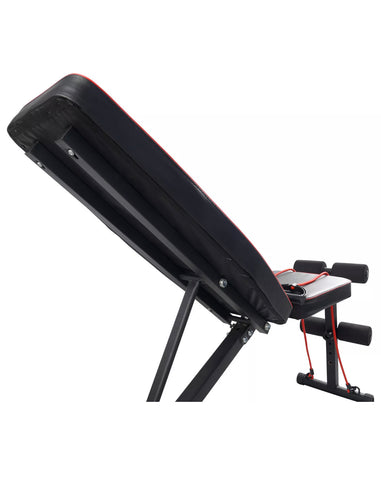 Image of Foldable Weight Bench Press With Free Resistant Bands
