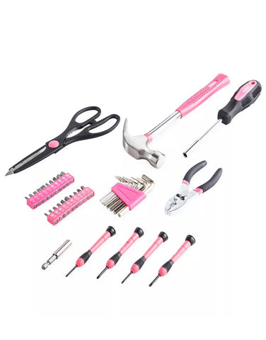 Image of 39 piece Pink DIY Tool Kit Set