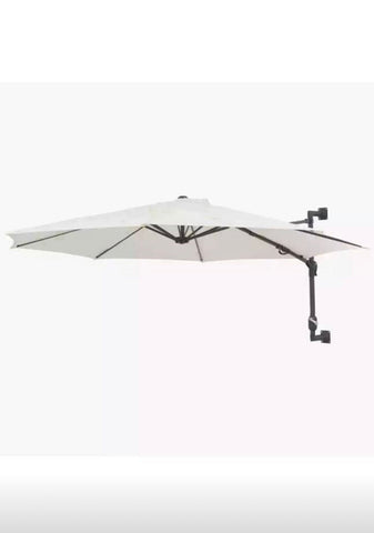 Image of Wall Mounted Parasol Outdoor Patio Umbrella Sun Shade 3m 9.8ft