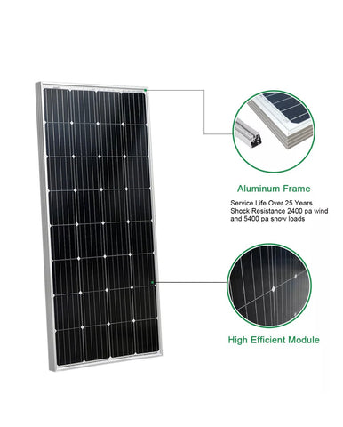 Image of Solar Panel Kit 150W 12V Mono w/ 20A  Controller