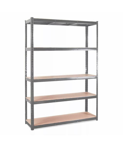 Image of Galvanised 5 Tier Shelving Unit Racking Garage Heavy Duty Shelf