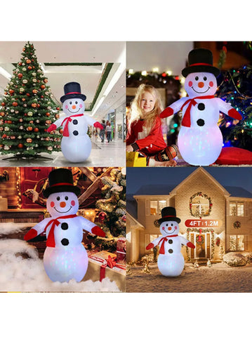 Image of Christmas Inflatable Snowman Light Up Decoration
