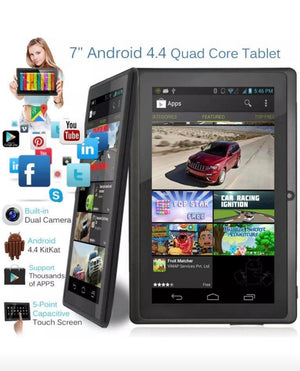 7 Inch Android Tablet 8GB Quad Core 4.4 Dual Camera Bluetooth Wifi
