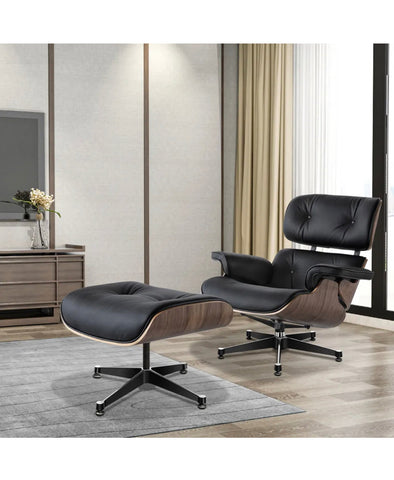 Image of Designer Lounge Chair & Ottoman