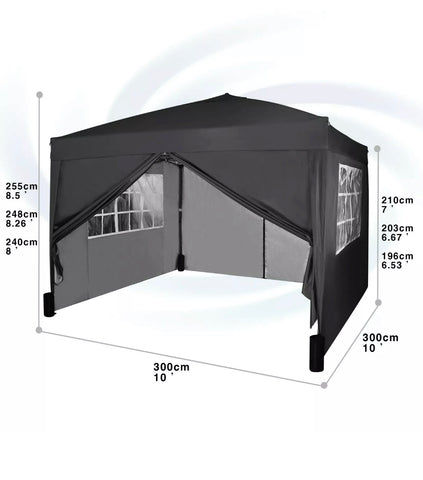 Image of Premier Waterproof 3x3m Pop Up Marquee With WEIGHT BAGS
