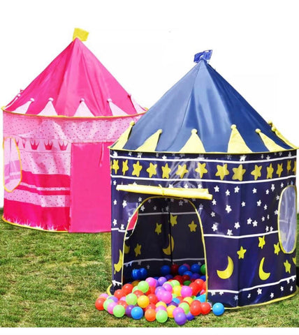 Image of Childrens Kids Pop Up Castle Playhouse Gazebo Girls Princess Boys Wizard Play Tent