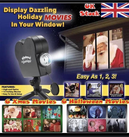 Image of Halloween Christmas Projector Projection Movies Display