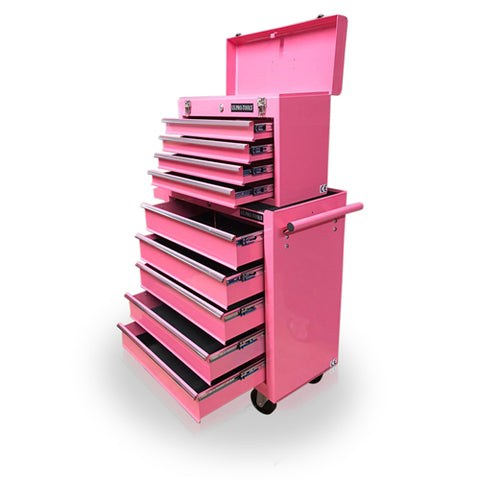 Image of PRO USA HEAVY DUTY 9 DRAWER TOOL CHEST TOOL CABINET