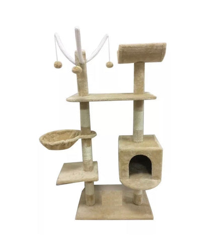 Image of Deluxe Scratching Scratch Post Kitten Cat Climbing Frame