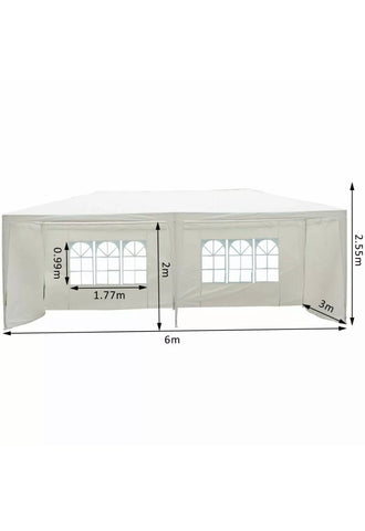 Image of 3x6M Marquee Gazebo Party Tent With Sides Canopy