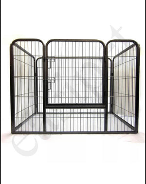 Heavy Duty Puppy Playpen Run Crate Enclosure Whelping Dog Cage inc Floor