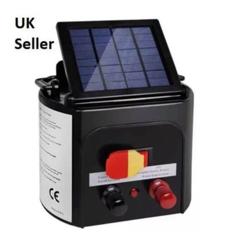 Image of 5km Solar Power Electric Fence Energiser With Built In Battery