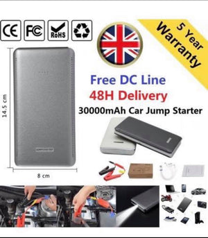 Car Jump Start 30000mAh 12V Battery Charger Booster Power Pack Starter Rescue