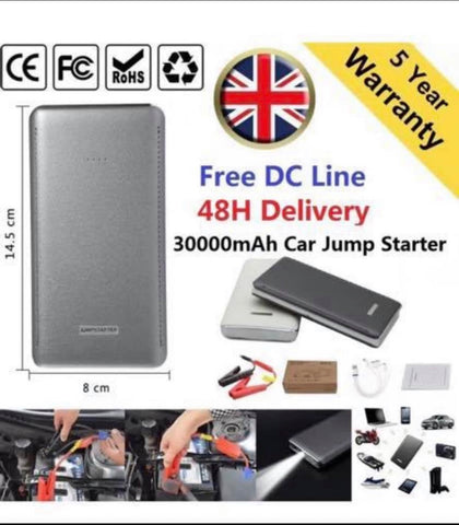 Image of Car Jump Start 30000mAh 12V Battery Charger Booster Power Pack Starter Rescue