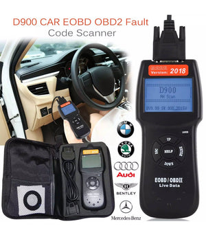 2018 Universal Car Fault Code Reader D900 OBD2 EOBD CAN Diagnostic Scanner Tool