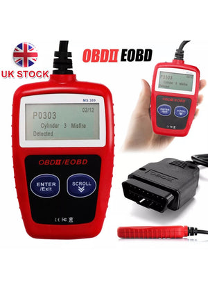 OBD2 EOBD Scanner Car Fault Engine Diagnostic Code Reset