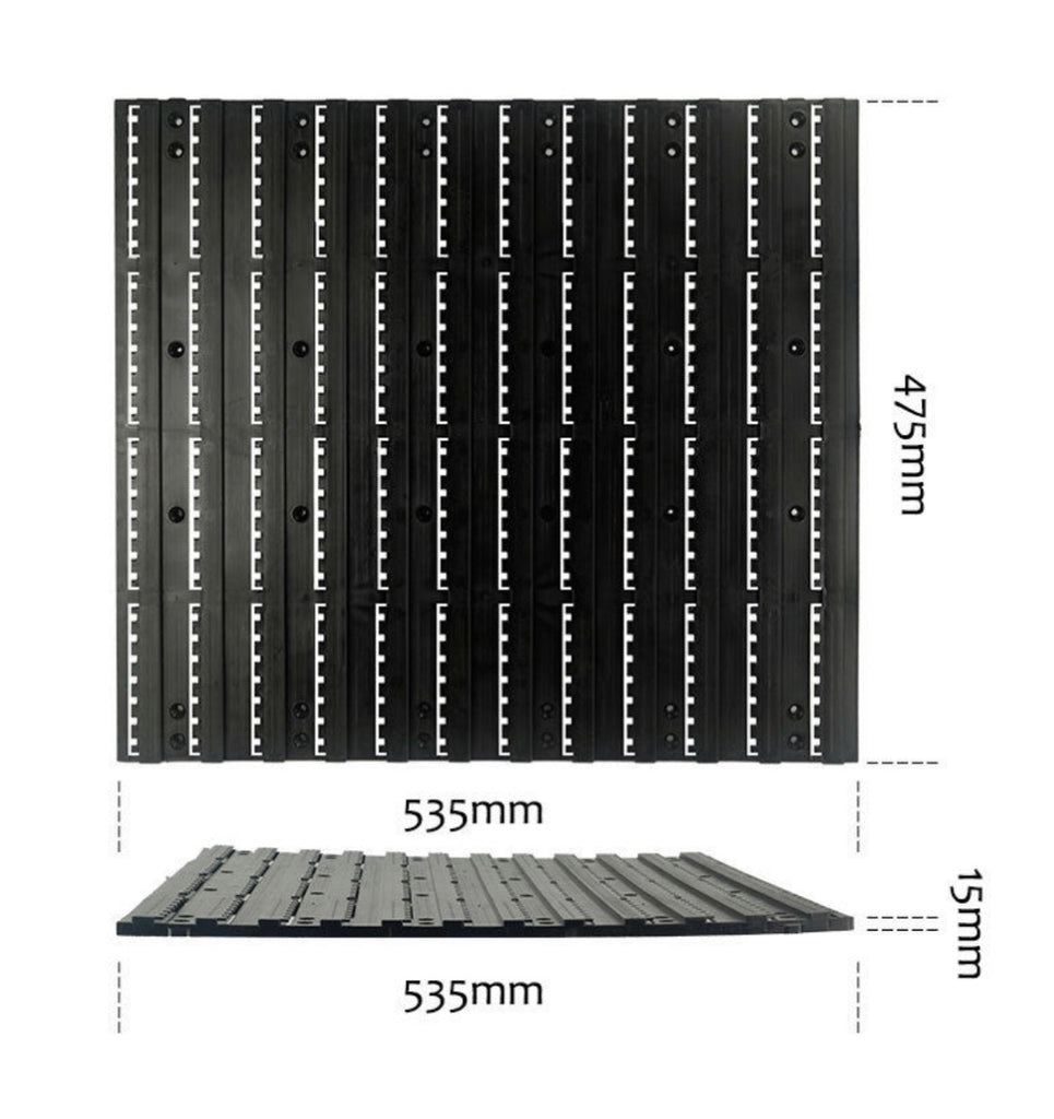 65 piece / 44 piece Wall Rack Mounted Storage Lin Bins & Board Set For ...
