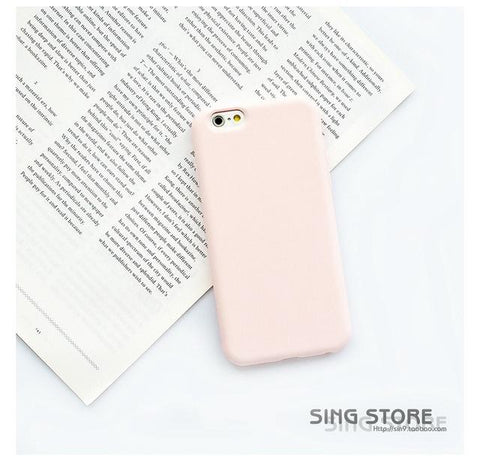 Image of Colorful Happy TPU Silicone Frosted Matte Case for iPhone 6 6S 5 5S SE 8 Plus X Soft Back Cover for iPhone 7 7Plus - Free Productz