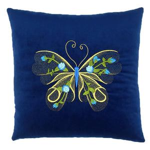 Creative Home Butterfly Pillow - Blue