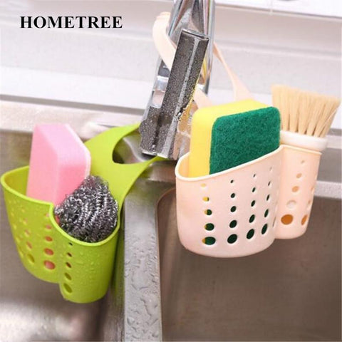 Image of Portable Home Kitchen Hanging Drain Bag Basket Bath Storage Tool Sink Holder Soap Holder Bathroom - Free Productz