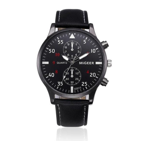 Image of Retro Design Leather Band Watches Men Top Brand Relogio Masculino 2018 NEW Mens Sports Clock Analog Quartz Wrist Watches - Free Productz